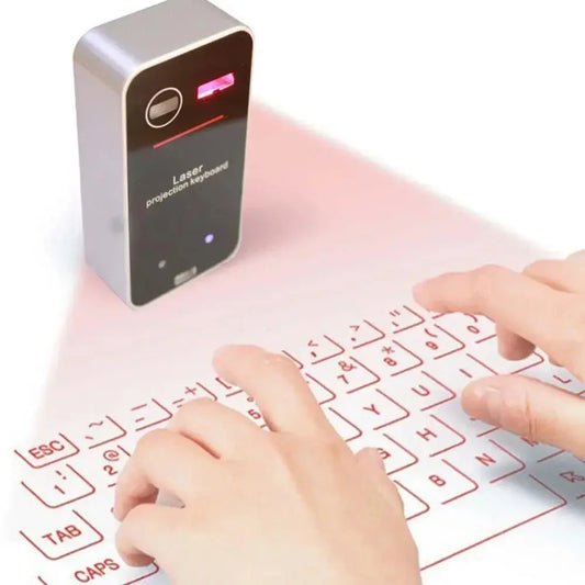 Portable Bluetooth Virtual Laser Keyboard Wireless Projector Keyboard With Mouse function For iphone Tablet Computer Phone upscaleclicks