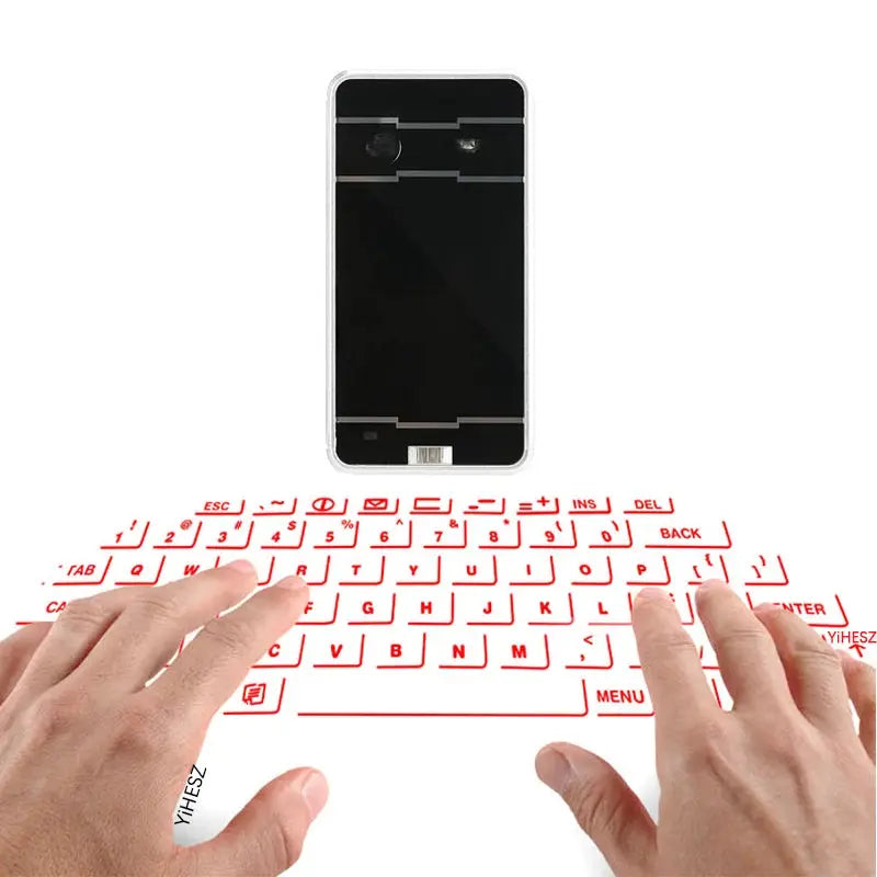 Portable Bluetooth Virtual Laser Keyboard Wireless Projector Keyboard With Mouse function For iphone Tablet Computer Phone upscaleclicks