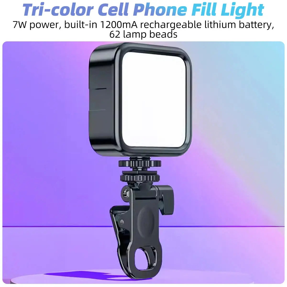 Portable LED Selfie Light for iPhone Samsung iPad Mobile Phone Laptop Clip Ring Flash Fill Light Photo Video Photography Lamp upscaleclicks