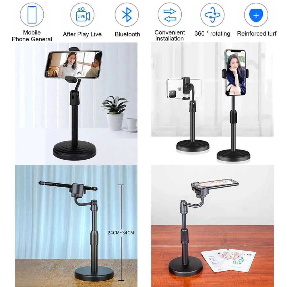 Portable Mini Lightweight Tripod Adjustable Stand Selfie Stick Universal Mobile Phone Holder Clip Smartphone Tripod for Phone upscaleclicks