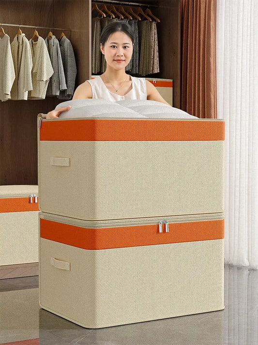 Portable large capacity quilt Organizer Clothes Organizer Perfect home mobile organizer closet dorm organizer bag upscaleclicks