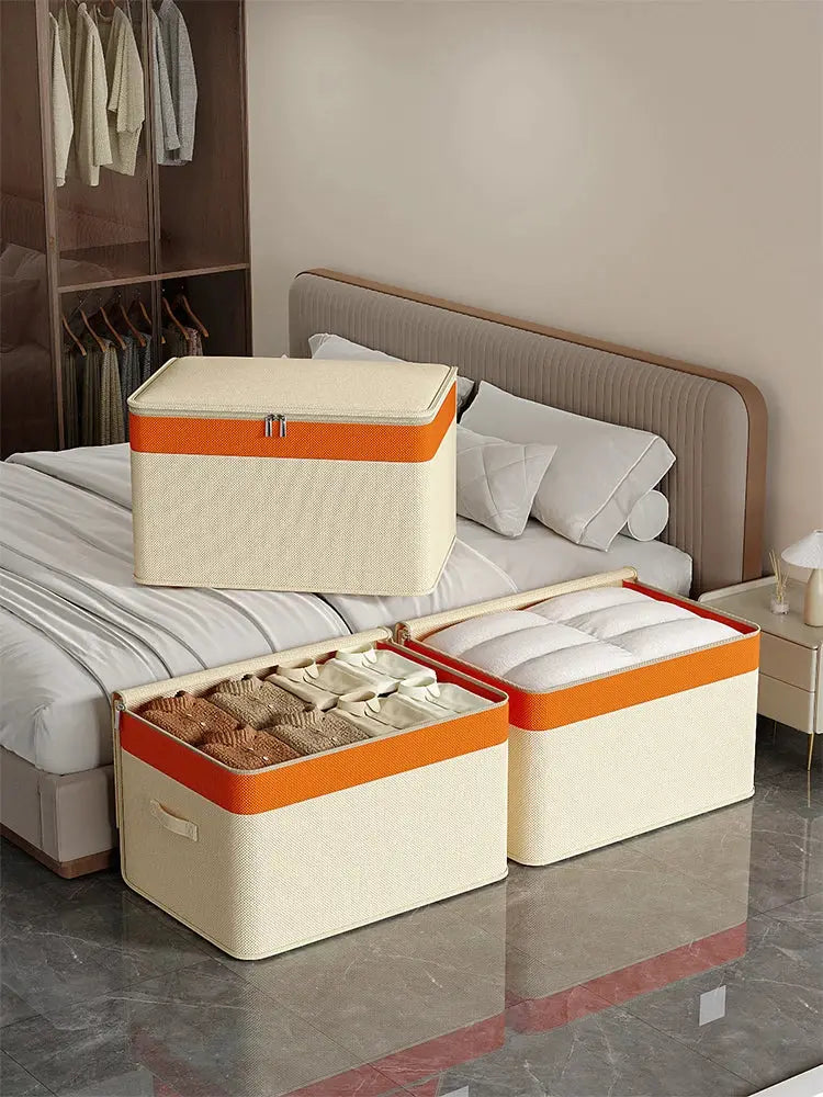 Portable large capacity quilt Organizer Clothes Organizer Perfect home mobile organizer closet dorm organizer bag upscaleclicks