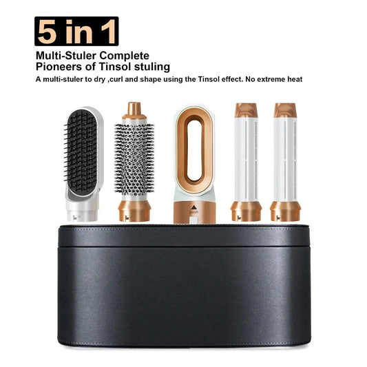 Professional 5 in 1 Hair Dryer Hot Air Comb Curler For Dyson Airwrap Hair Dryer Styling Tool Hair Straightener Hairdressing Tool upscaleclicks