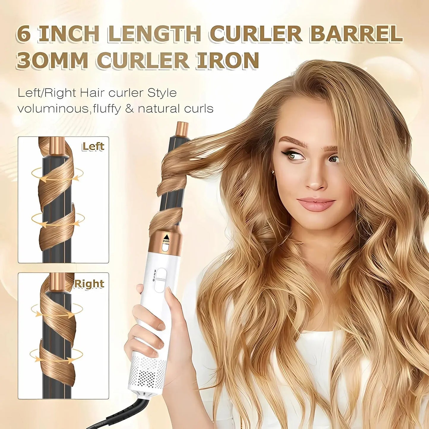 Professional 5 in 1 Hair Dryer Hot Air Comb Curler For Dyson Airwrap Hair Dryer Styling Tool Hair Straightener Hairdressing Tool upscaleclicks
