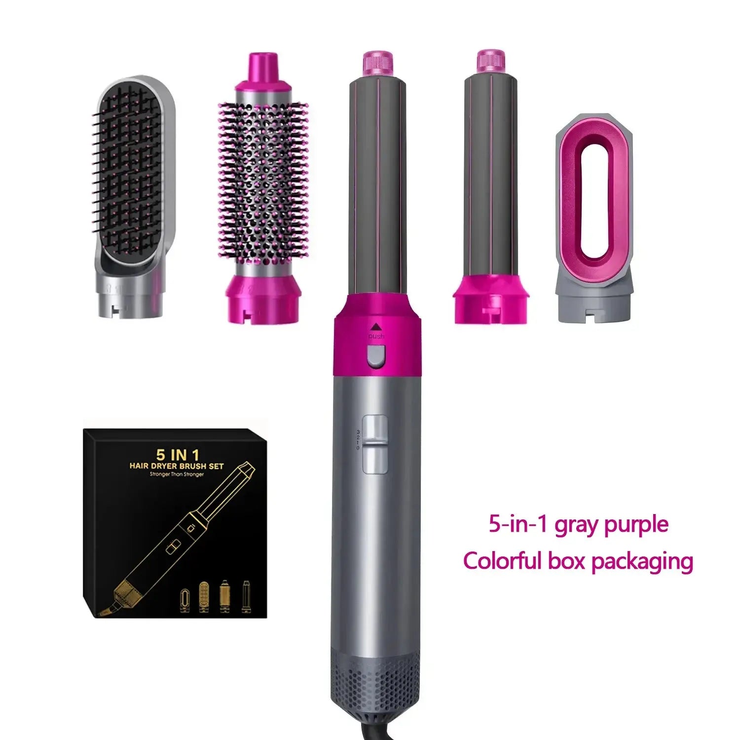 Professional 5 in 1 Hair Dryer Hot Air Comb Curler For Dyson Airwrap Hair Dryer Styling Tool Hair Straightener Hairdressing Tool upscaleclicks