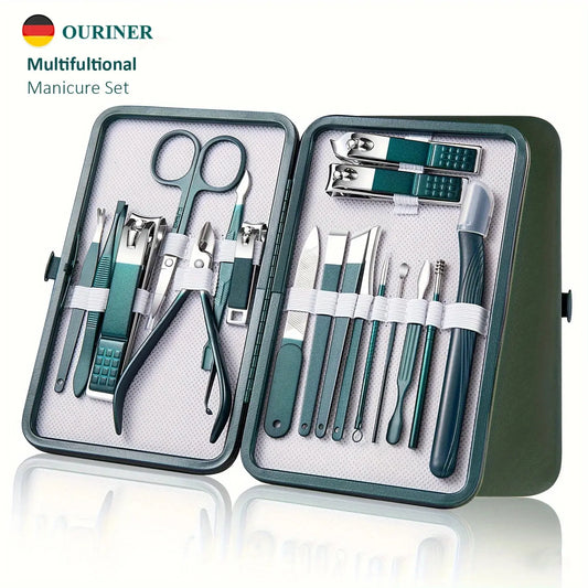 Professional 7/10/12/18 Piece Nail Care Kit Stainless Steel Manicure & Pedicure Set Nail Clipper Set with Travel Case upscaleclicks