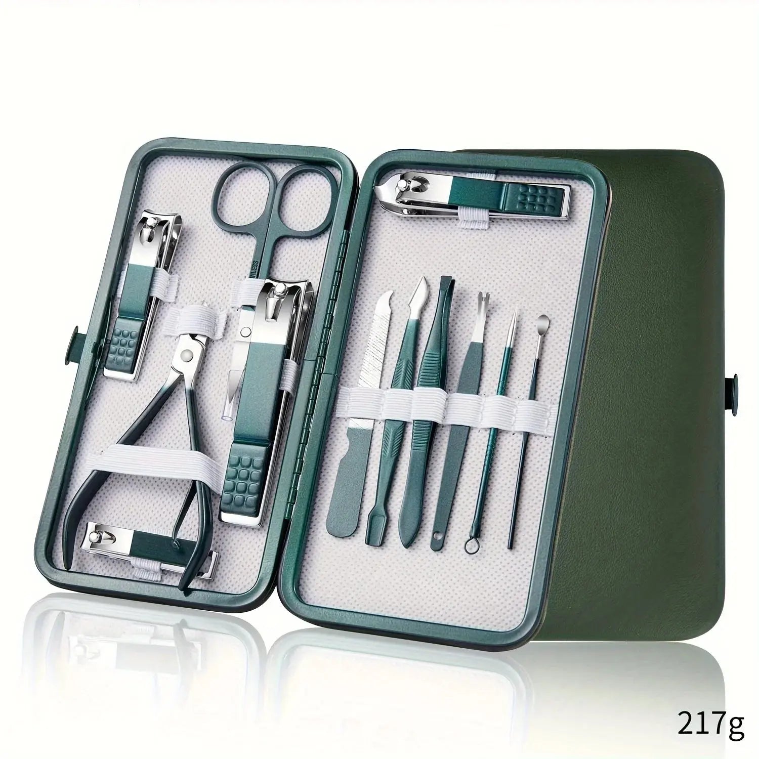 Professional 7/10/12/18 Piece Nail Care Kit Stainless Steel Manicure & Pedicure Set Nail Clipper Set with Travel Case upscaleclicks