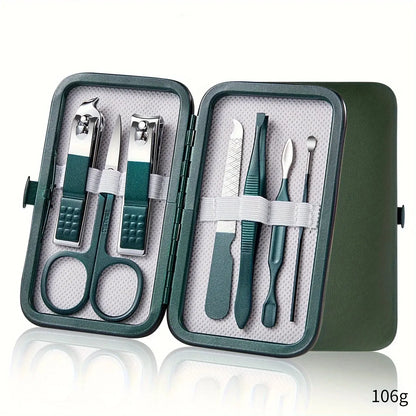 Professional 7/10/12/18 Piece Nail Care Kit Stainless Steel Manicure & Pedicure Set Nail Clipper Set with Travel Case upscaleclicks