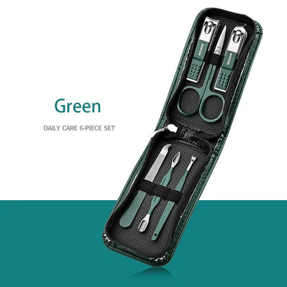Professional 7/10/12/18 Piece Nail Care Kit Stainless Steel Manicure & Pedicure Set Nail Clipper Set with Travel Case upscaleclicks
