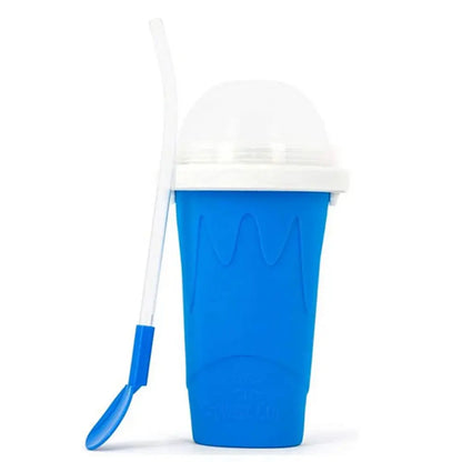 Quick Frozen Smoothies Cups Slushy Ice Cream Maker Milkshake Cooling Cup Silicone Squeeze Slushy Cup DIY Homemade Freeze Drinks upscaleclicks