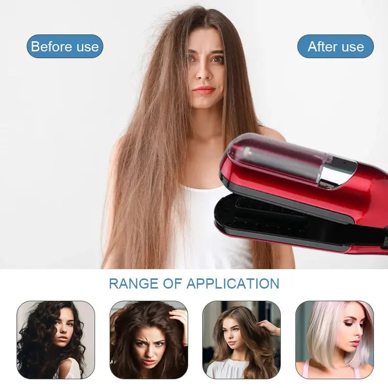 Rechargeable Cordless Split Hair Trimmer Hair Split Ends Trimmer Remover Damaged Hair Repair Hair Care Treatment Portable Home upscaleclicks