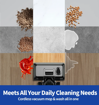 Redkey W13 Wireless Wet Dry Vacuum Cleaner Multi-Surface Smart Cordless Mop Floor Washer Handheld Household Self-Cleaning upscaleclicks