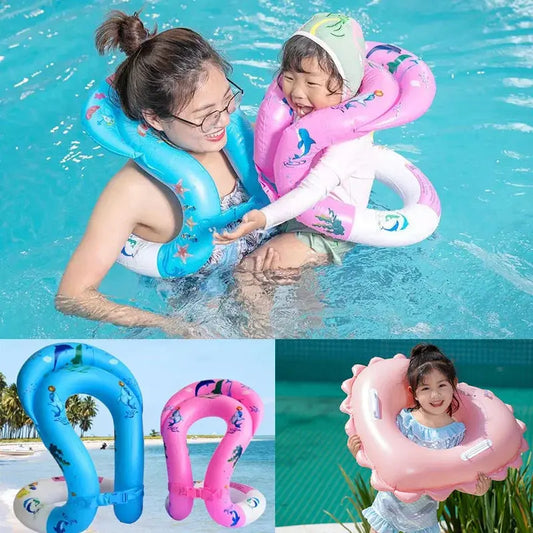 Rooxin Inflatable Swimming Vest Swim Ring for Adult Water Play Tube Swimming Circle Pool Float Air Mattress Beach Party Toy upscaleclicks