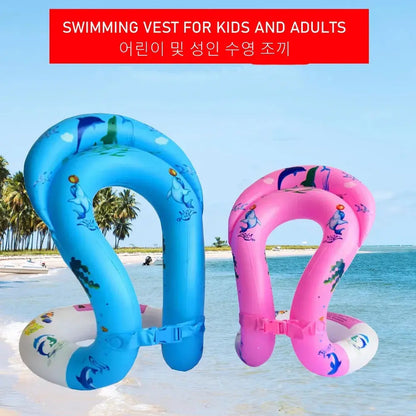 Rooxin Inflatable Swimming Vest Swim Ring for Adult Water Play Tube Swimming Circle Pool Float Air Mattress Beach Party Toy upscaleclicks