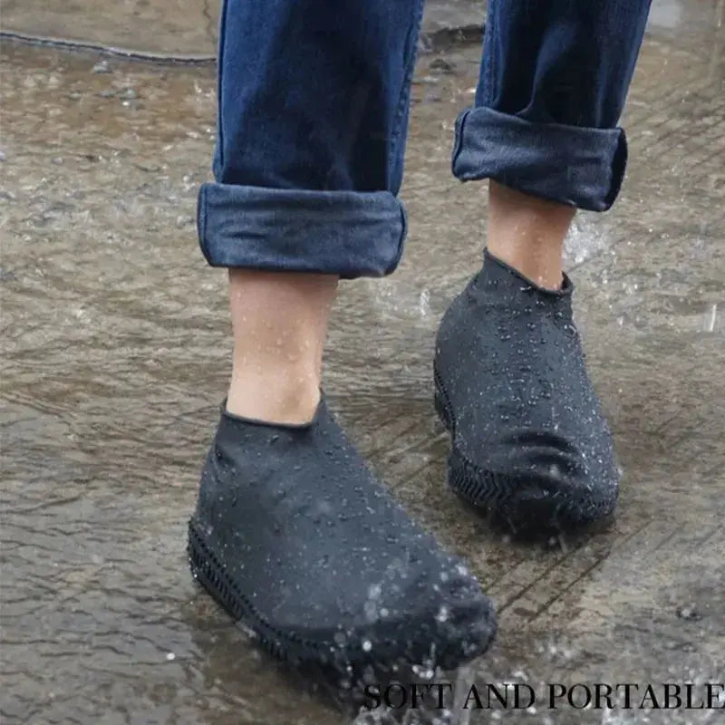 Rubber Rain Boots Rain Shoe Cover for Shoes Silicone Rain Boots Covers Protector Waterproof Footwear Covers upscaleclicks