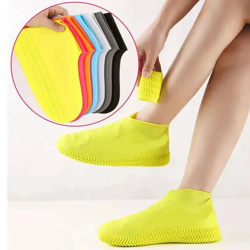 Rubber Rain Boots Rain Shoe Cover for Shoes Silicone Rain Boots Covers Protector Waterproof Footwear Covers upscaleclicks