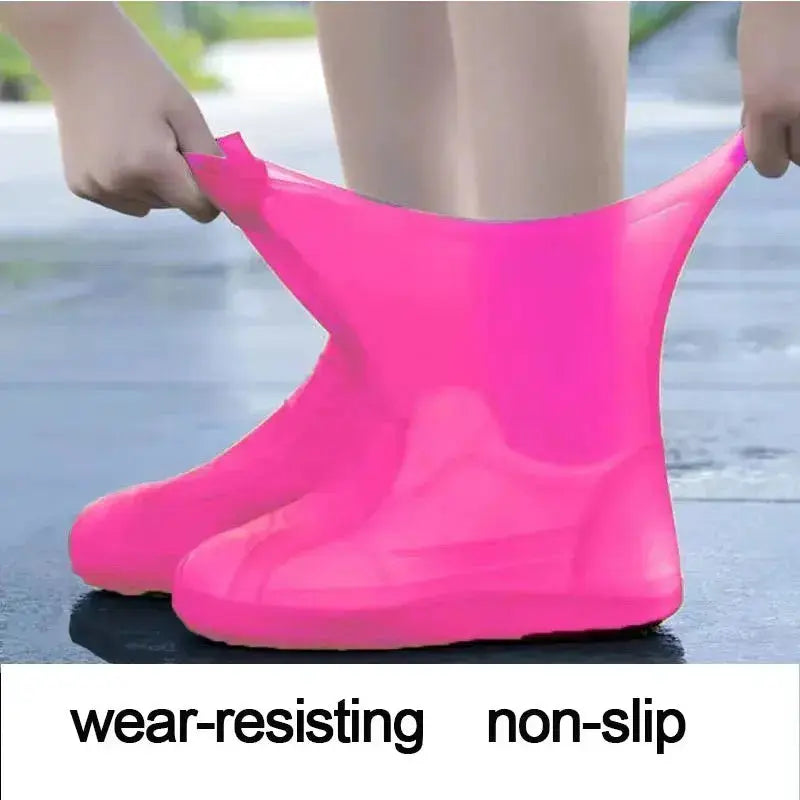 Rubber Rain Boots Rain Shoe Cover for Shoes Silicone Rain Boots Covers Protector Waterproof Footwear Covers upscaleclicks
