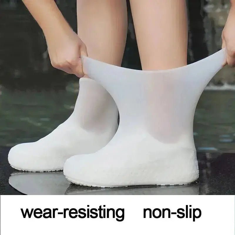Rubber Rain Boots Rain Shoe Cover for Shoes Silicone Rain Boots Covers Protector Waterproof Footwear Covers upscaleclicks