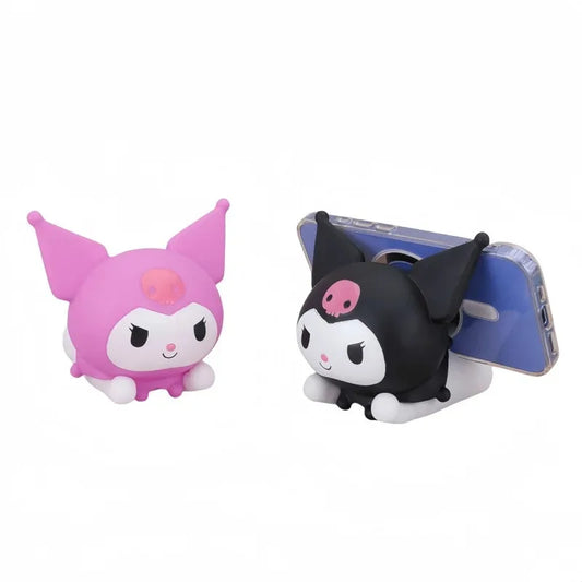 Sanrio cartoon mobile phone stand Kulomi cartoon cute shape car ornament soft rubber doll desktop creative decoration wholesale