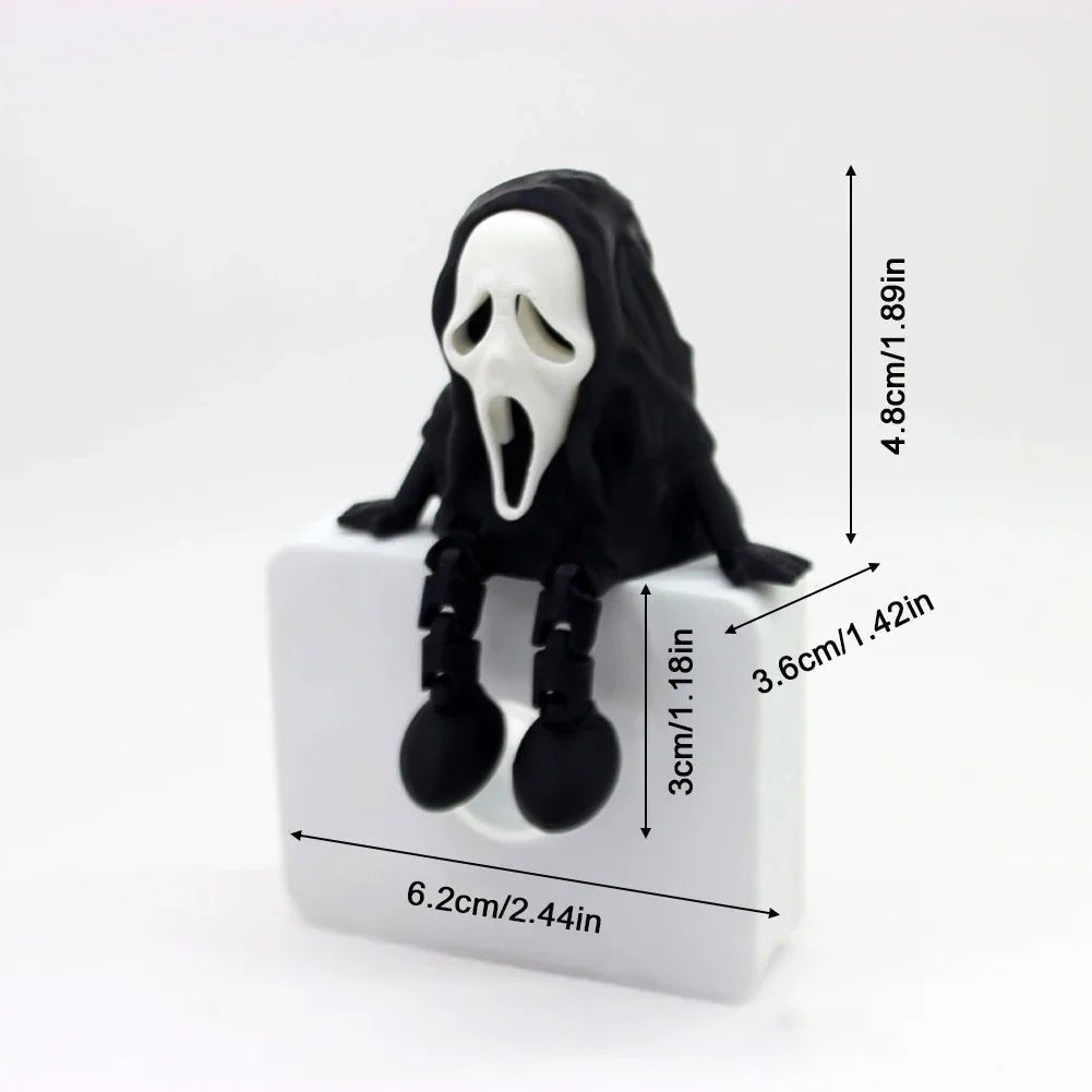 3D Printed Halloween Pumpkin Figurine Sitting Desktop Decorations Creative Party Gift Ornaments for Autumn Festivities