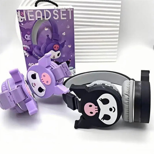 sanrio cartoon animation cute Kuromi My Melody Hello Kitty stereo silicone mobile phone computer wireless Bluetooth headset
