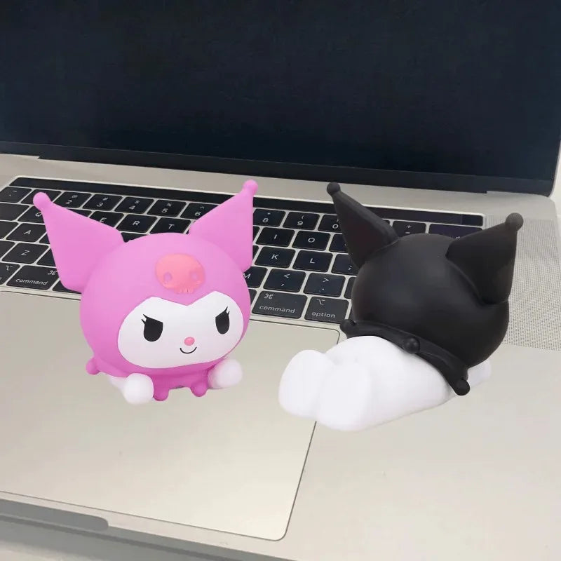 Sanrio cartoon mobile phone stand Kulomi cartoon cute shape car ornament soft rubber doll desktop creative decoration wholesale