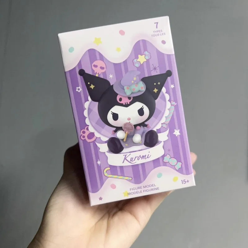 Sanrio Kuromi Halloween Blind Box Trick Or Treat Series Blind Box Figurines Desktop Ornaments Dolls Girls Blind Box Gifts