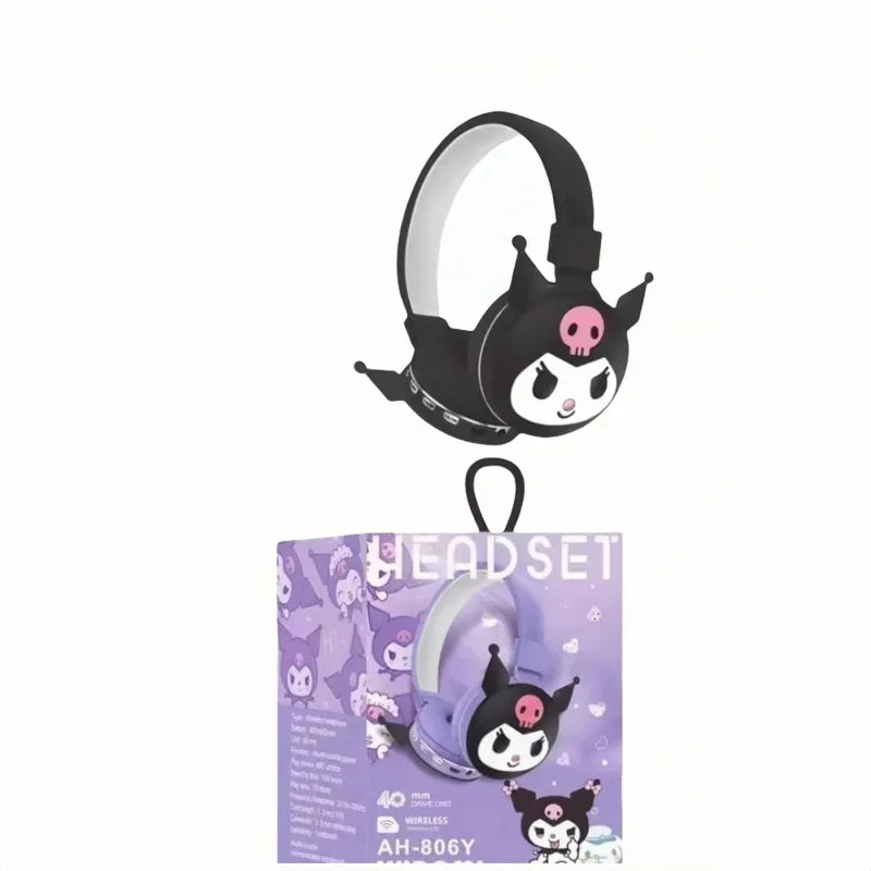 sanrio cartoon animation cute Kuromi My Melody Hello Kitty stereo silicone mobile phone computer wireless Bluetooth headset
