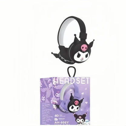 sanrio cartoon animation cute Kuromi My Melody Hello Kitty stereo silicone mobile phone computer wireless Bluetooth headset