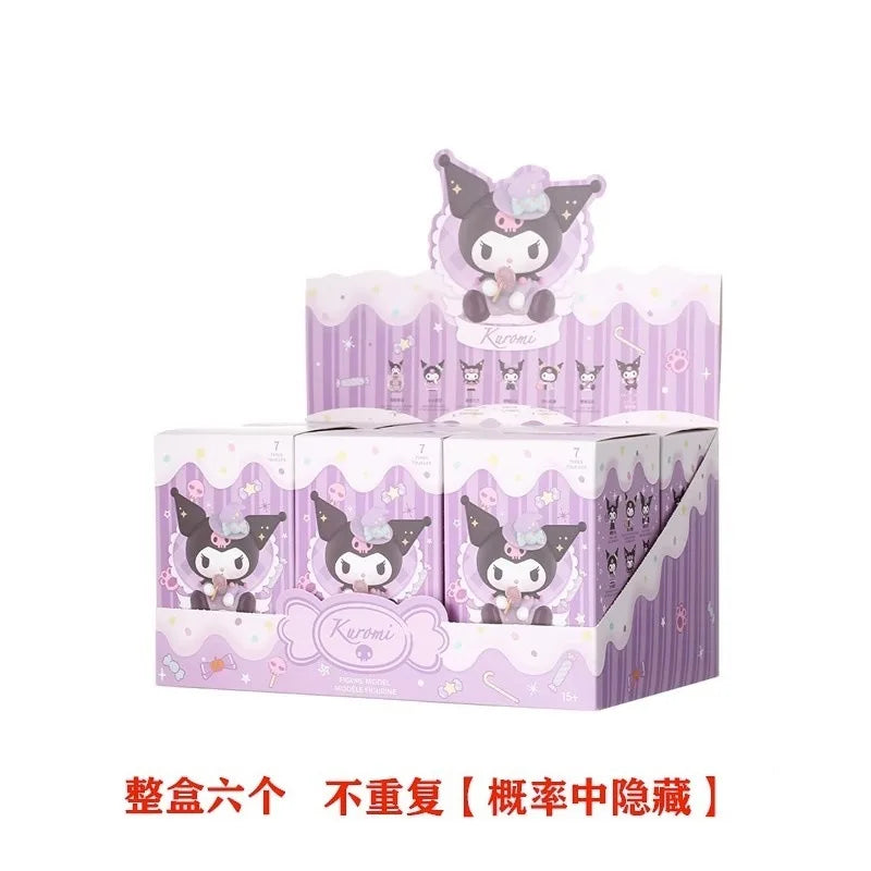 Sanrio Kuromi Halloween Blind Box Trick Or Treat Series Blind Box Figurines Desktop Ornaments Dolls Girls Blind Box Gifts