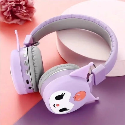 sanrio cartoon animation cute Kuromi My Melody Hello Kitty stereo silicone mobile phone computer wireless Bluetooth headset