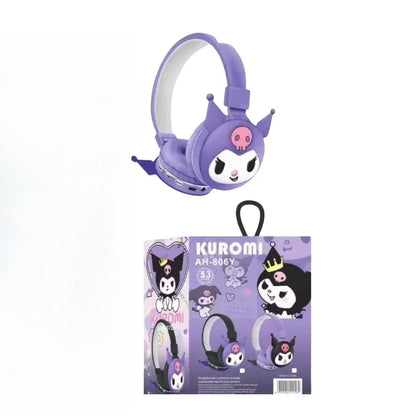 sanrio cartoon animation cute Kuromi My Melody Hello Kitty stereo silicone mobile phone computer wireless Bluetooth headset