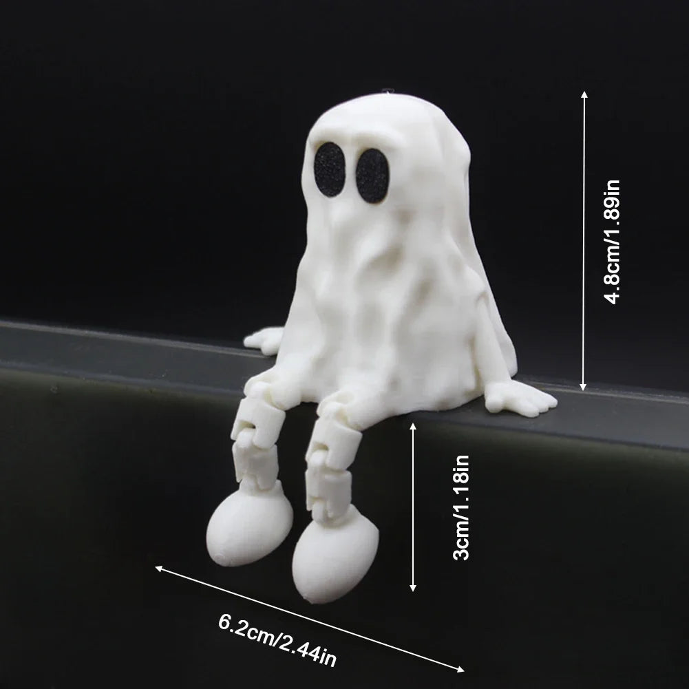 3D Printed Halloween Pumpkin Figurine Sitting Desktop Decorations Creative Party Gift Ornaments for Autumn Festivities