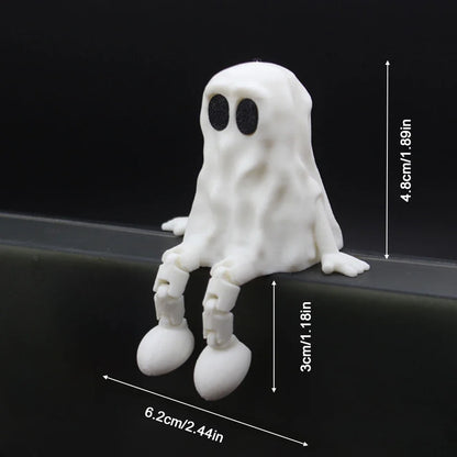 3D Printed Halloween Pumpkin Figurine Sitting Desktop Decorations Creative Party Gift Ornaments for Autumn Festivities