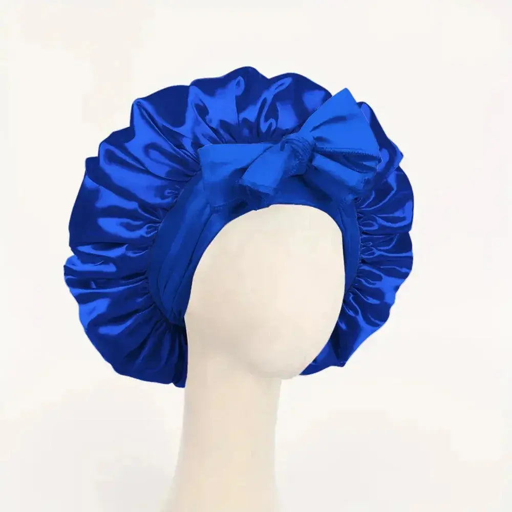 Satin Bonnet Silk Bonnet Adjustable Bonne For Sleeping Hair Bonnet With Tie Band Bonnets For Women Men upscaleclicks