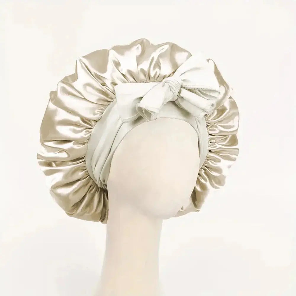 Satin Bonnet Silk Bonnet Adjustable Bonne For Sleeping Hair Bonnet With Tie Band Bonnets For Women Men upscaleclicks