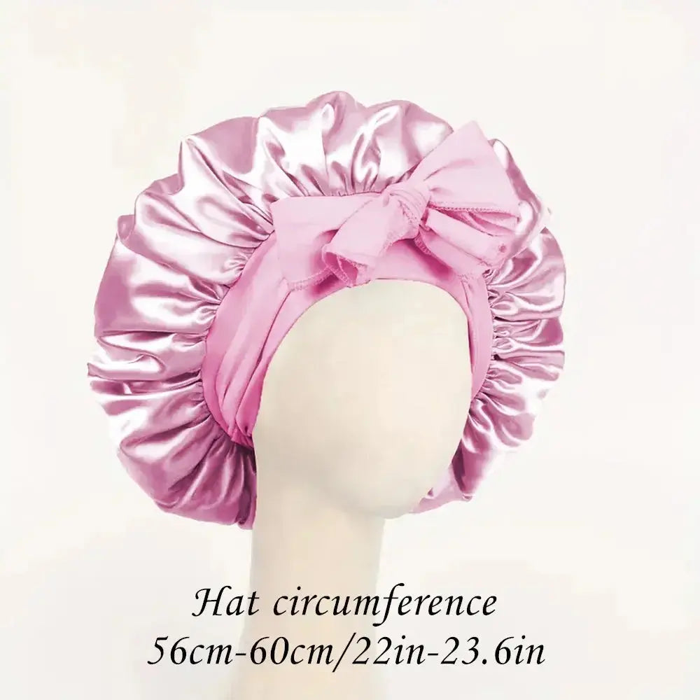 Satin Bonnet Silk Bonnet Adjustable Bonne For Sleeping Hair Bonnet With Tie Band Bonnets For Women Men upscaleclicks