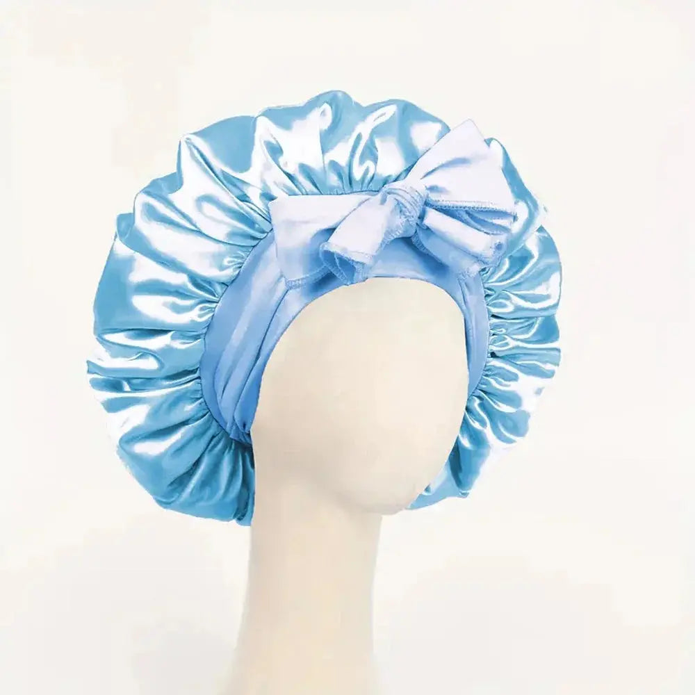 Satin Bonnet Silk Bonnet Adjustable Bonne For Sleeping Hair Bonnet With Tie Band Bonnets For Women Men upscaleclicks