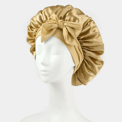 Satin Bonnet Silk Bonnet Adjustable Bonne For Sleeping Hair Bonnet With Tie Band Bonnets For Women Men upscaleclicks
