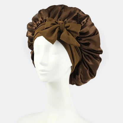 Satin Bonnet Silk Bonnet Adjustable Bonne For Sleeping Hair Bonnet With Tie Band Bonnets For Women Men upscaleclicks