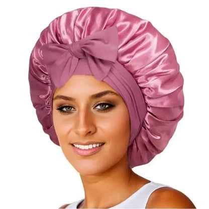 Satin Bonnet Silk Bonnet Adjustable Bonne For Sleeping Hair Bonnet With Tie Band Bonnets For Women Men upscaleclicks