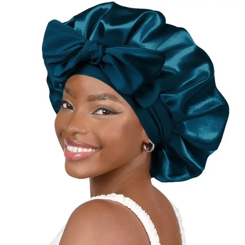 Satin Bonnet Silk Bonnet Adjustable Bonne For Sleeping Hair Bonnet With Tie Band Bonnets For Women Men upscaleclicks