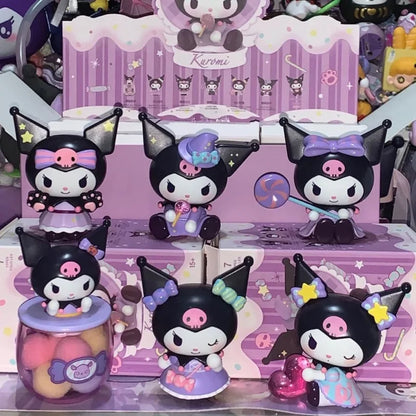 Sanrio Kuromi Halloween Blind Box Trick Or Treat Series Blind Box Figurines Desktop Ornaments Dolls Girls Blind Box Gifts