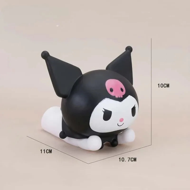 Sanrio cartoon mobile phone stand Kulomi cartoon cute shape car ornament soft rubber doll desktop creative decoration wholesale