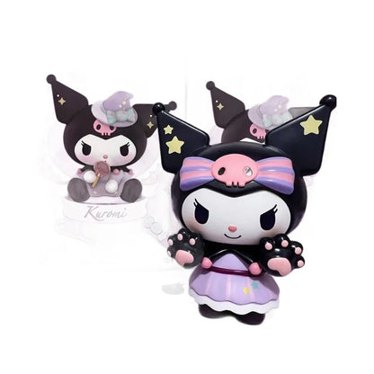Sanrio Kuromi Halloween Blind Box Trick Or Treat Series Blind Box Figurines Desktop Ornaments Dolls Girls Blind Box Gifts