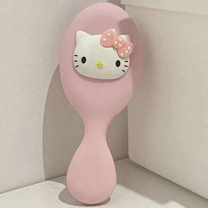 Sanrio Serie Kuromi Portable Anime Air Cushion Comb Hello Kitty Cartoon Comb Girl Hair Care Knot Proof Comb Birthday Gift Toy