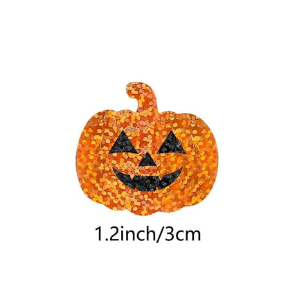 100-500pcs Cute Pumpkin Halloween Stickers Party Halloween Gift Wrapping Label Scrapbook Cartoon Rewards Stationery Stickers