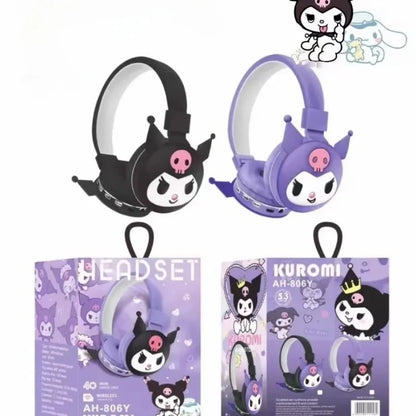 sanrio cartoon animation cute Kuromi My Melody Hello Kitty stereo silicone mobile phone computer wireless Bluetooth headset