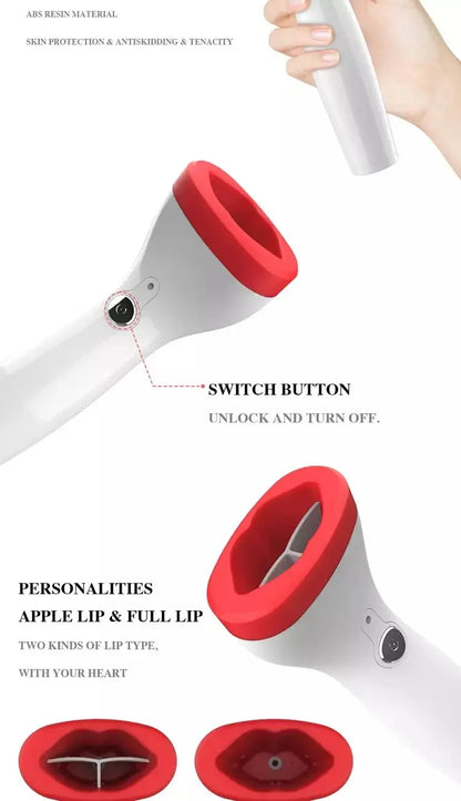 Silicone Lip Plumper Device Automatic Lip Plumper Electric Plumping Device Beauty Tool Fuller Bigger Thicker Lips for Women upscaleclicks