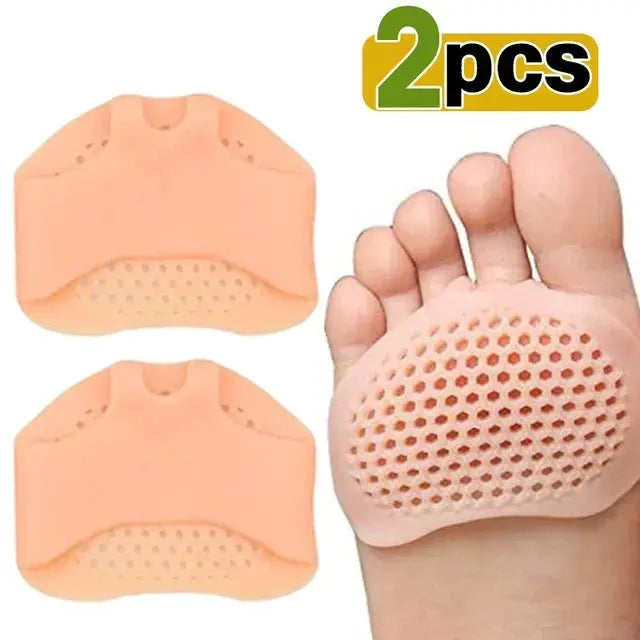 Silicone Metatarsal Pads Toe Separator Pain Relief Foot Pads Orthotics Foot Massage Insoles Forefoot Elastic Cushion Foot Care T upscaleclicks